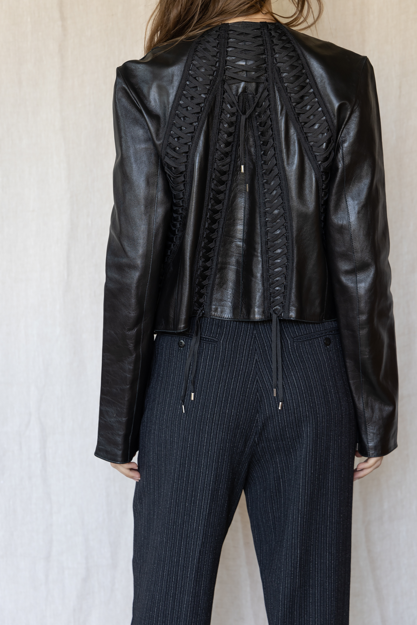 2002 Christian Dior by John Galliano Leather Jacket