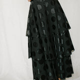Polka Dot Silk Skirt