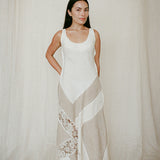 Rare Bias Cut Linen Dress