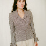 Wool Checkered Blazer