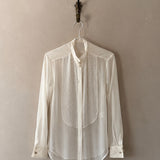 Sheer Tuxedo Blouse