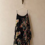 Silk Floral Print Skirt
